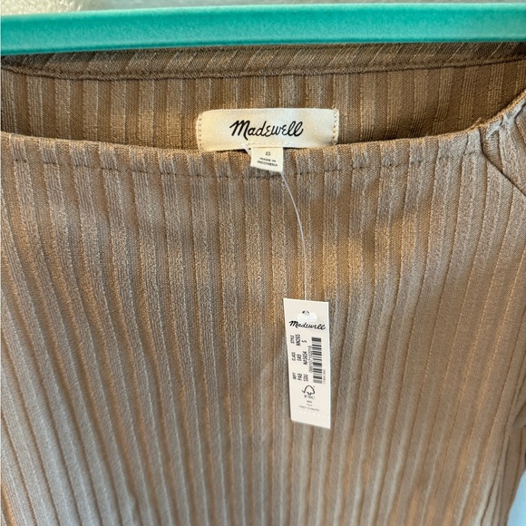 NWT Madewell long sleeved ribbed tee. - Picture 2 of 3